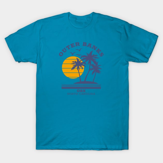 Outer Banks OBX Beach Paradise T-Shirt by BackintheDayShirts